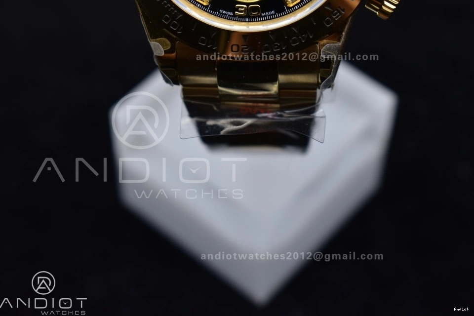 116508 Daytona Edition QF Black on Bracelet 1:1 Best Dial YG SH4130 Diamonds V2 0126